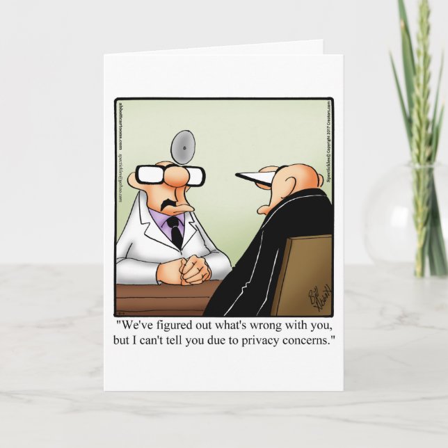 Funny Get Well Spaß Grußkarte Karte (Vorderseite)