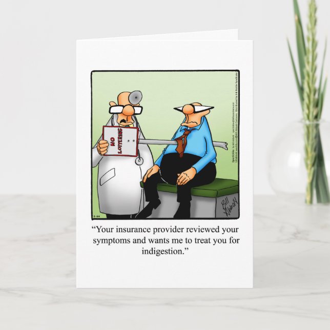 Funny Get Well Spaß Grußkarte Karte (Vorderseite)