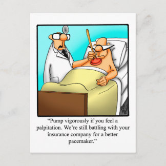 Funny Get Well Spaß Postcard Postkarte