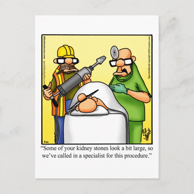 Funny Get Well Spaß Postcard Postkarte (Vorderseite)