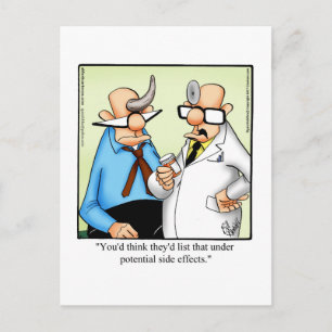 Funny Get Well Spaß Postcard Postkarte