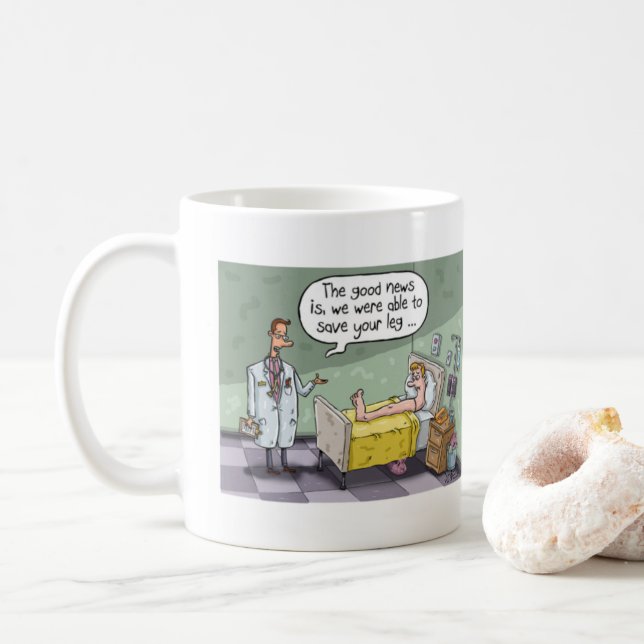 Funny Get Well Tasse. Kaffeetasse (Mit Donut)