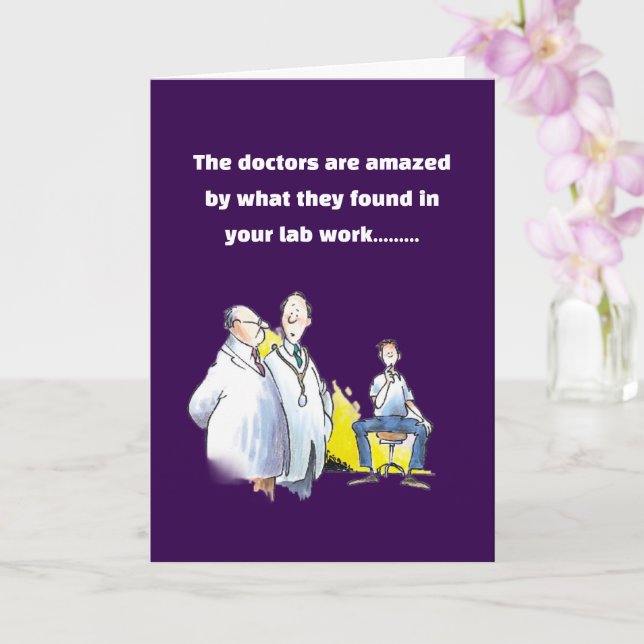 Funny get well wish beer drinker karte (Orchidee)