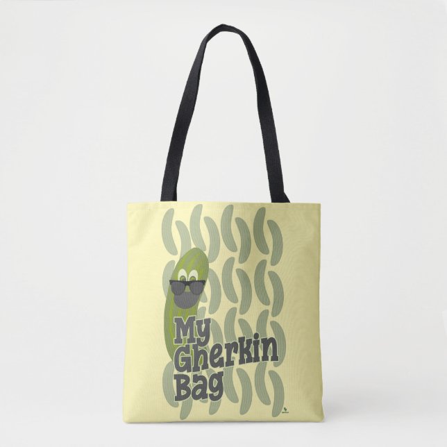 Funny Gherkin Fashion Parody Design Tasche (Vorderseite)