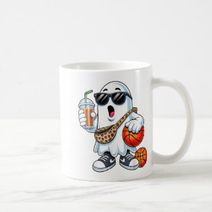Funny Ghost Basketball Bootskaffee Halloween Mens Kaffeetasse