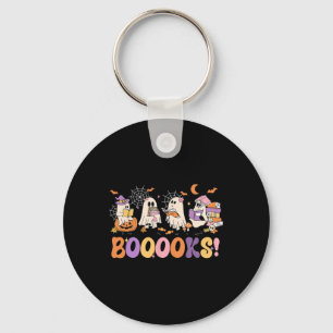 Funny Ghost Book Reading Halloween Booooks Lover T Schlüsselanhänger