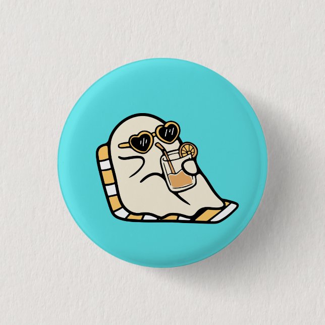 Funny Ghost Button (Vorderseite)