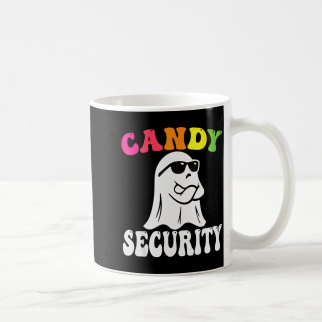 Funny Ghost Candy Security Halloween Costume Hallo Kaffeetasse (Rechts)