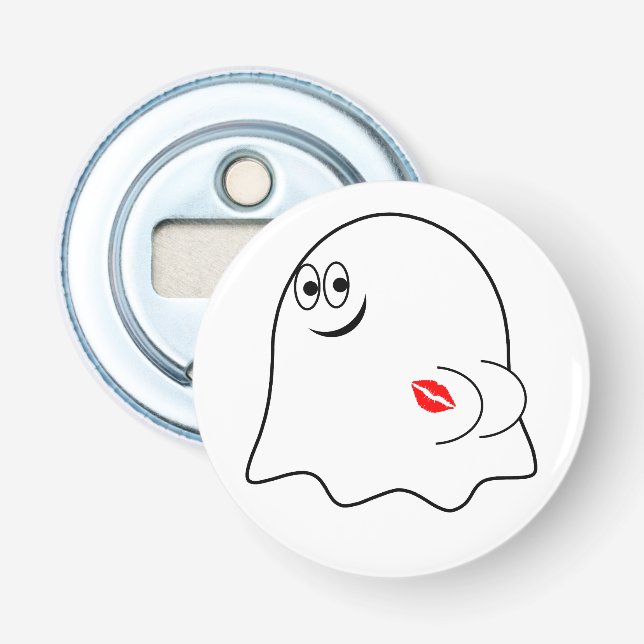 Funny Ghost emoji! Flaschenöffner (Vorderseite)