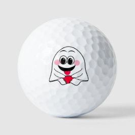 Funny Ghost emoji! Golfball