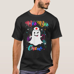 Funny Ghost EMS EMT Paramedic Nurse Halloween Boo T-Shirt