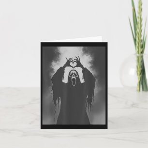 Funny Ghost Hand Herz Sign Spooky Kostüm Hallowe Karte