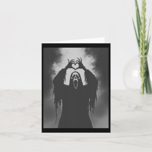 Funny Ghost Hand Herz Sign Spooky Kostüm Hallowe Karte