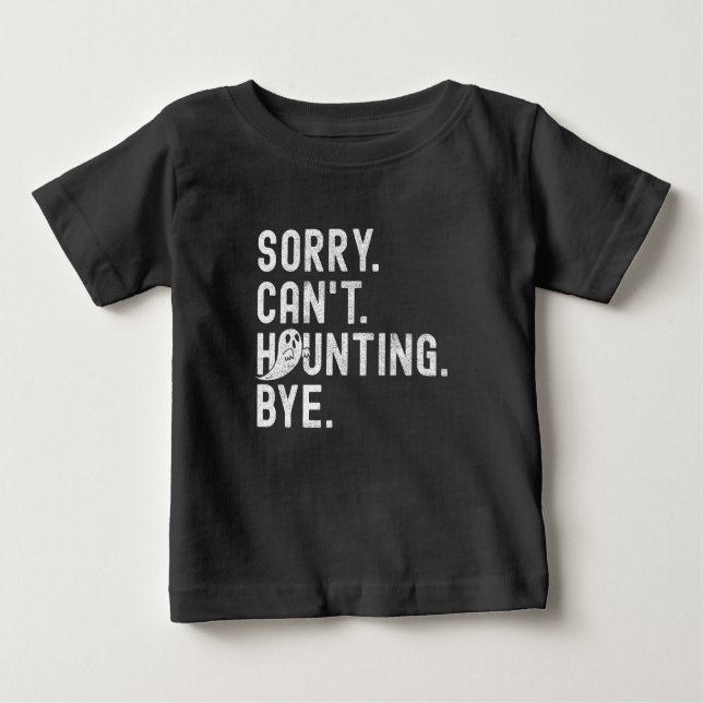 Funny Ghost Haunting Retro Halloween Baby T-shirt (Vorderseite)
