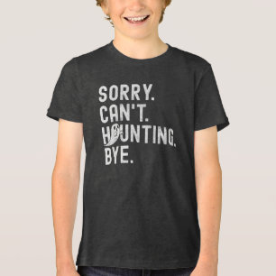 Funny Ghost Haunting Retro Halloween Tri-Blend Shirt