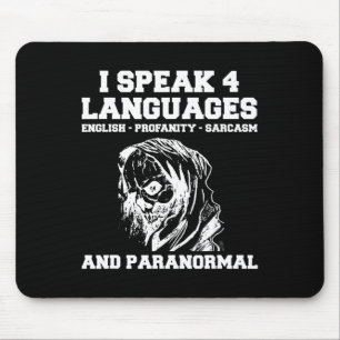 Funny Ghost Jagd Shirt Sarcastic Paranormal Gho Mousepad