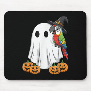 Funny Ghost Parrot Pumpkin Halloween Kids Mens Wom Mousepad