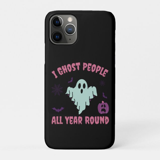 Funny Ghost Quote Halloween Case-Mate iPhone Hülle (Rückseite)