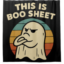 Funny Ghost "This Is Boo Sheet" Retro Halloween