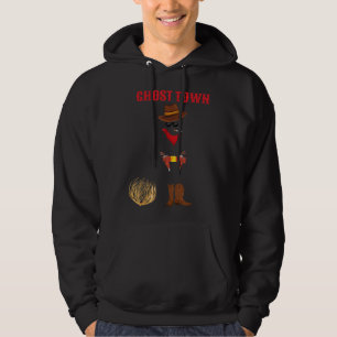Funny Ghost Town Unsichtbarer Cowboy Halloween Shi Hoodie