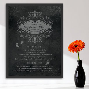 Funny Ghost und Albtraum Rezept Spielerisch Hallow Poster