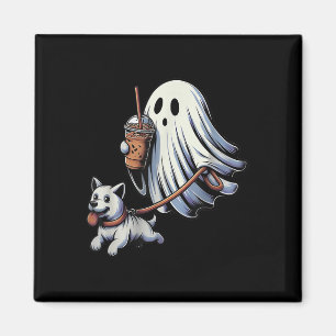 Funny Ghost Walking Dog Ghost Dog Halloween Nacht Magnet