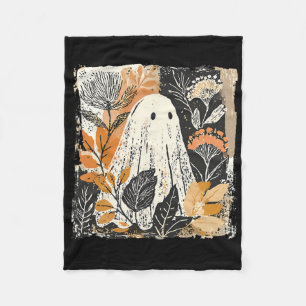 Funny Ghost Wildblume Spooky Season Happy Hallowe Fleecedecke