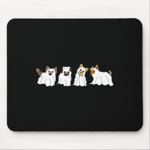 Funny Ghost Yorkshire Terrier Yorkie Dog Lover Hal Mousepad