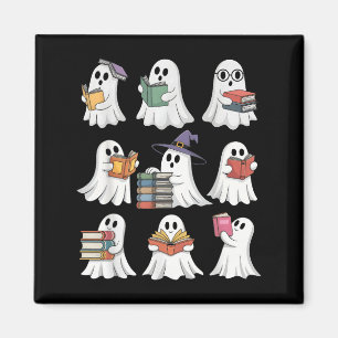Funny Ghosts Book Reading School Teacher Halloween Magnet