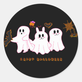 Funny Ghosts, die für ein Bild posten | Aufkleber