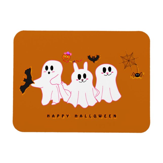 Funny Ghosts, die für ein Bild posten | Foto Magne Magnet (Horizontal)