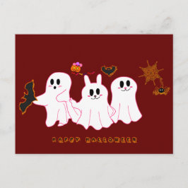 Funny Ghosts, die nach einer Postkarte für Bilder