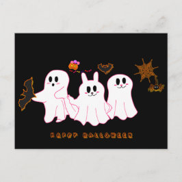 Funny Ghosts, die nach einer Postkarte für Bilder