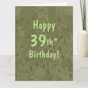 Funny Giant 39th Birthday Card Karte