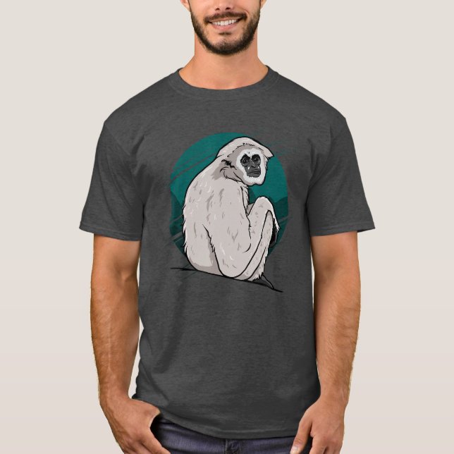 Funny Gibbon Monkey friend T-Shirt (Vorderseite)