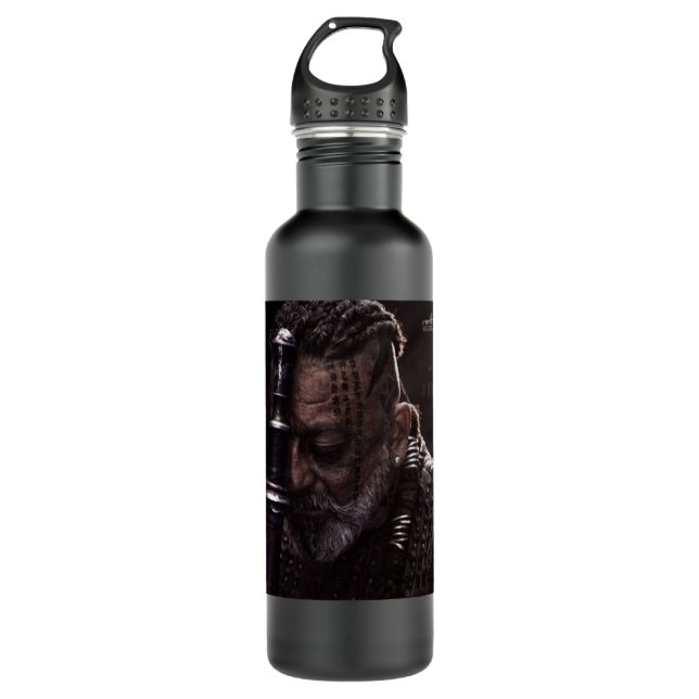 Funny Gift Action Film Kgf Yash Geschenk für Fan Edelstahlflasche (Vorderseite)