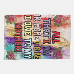 Funny Gift For Mom Funny Quotes To Mommy Geschirrtuch