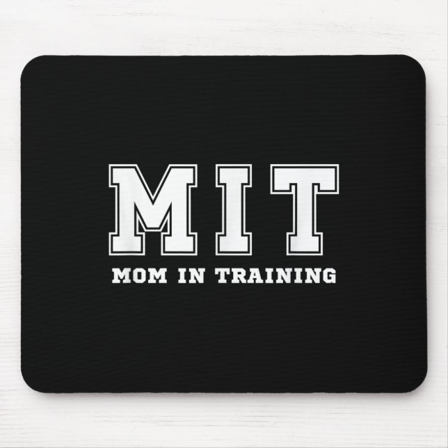Funny Gift For New Mom In Training Expecting Pregn Mousepad (Vorne)