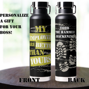 Funny Gift für Bauunternehmer Trinkflasche