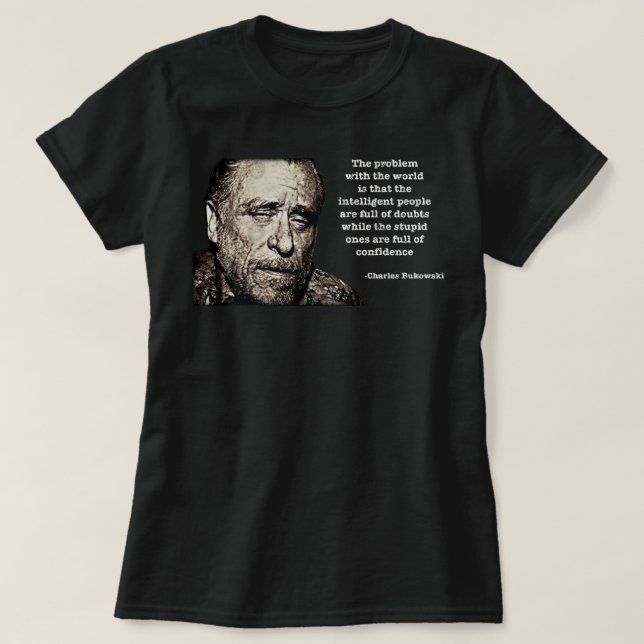 Funny Gift für Charles Bukowski Geschenke Musik Fa T-Shirt (Design vorne)