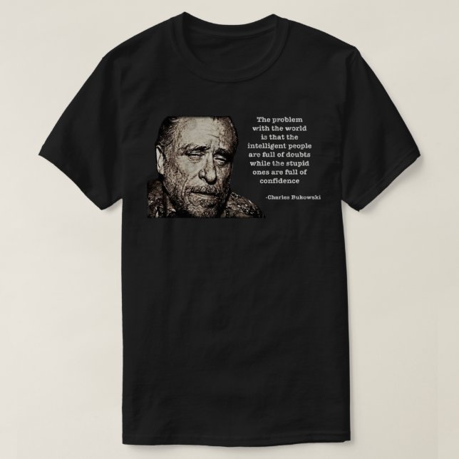 Funny Gift für Charles Bukowski Geschenke Musik Fa T-Shirt (Design vorne)