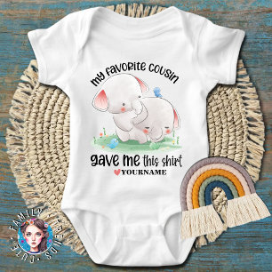 Funny Gift für Cousin - Mein Lieblings-Cousin gab Baby Strampler