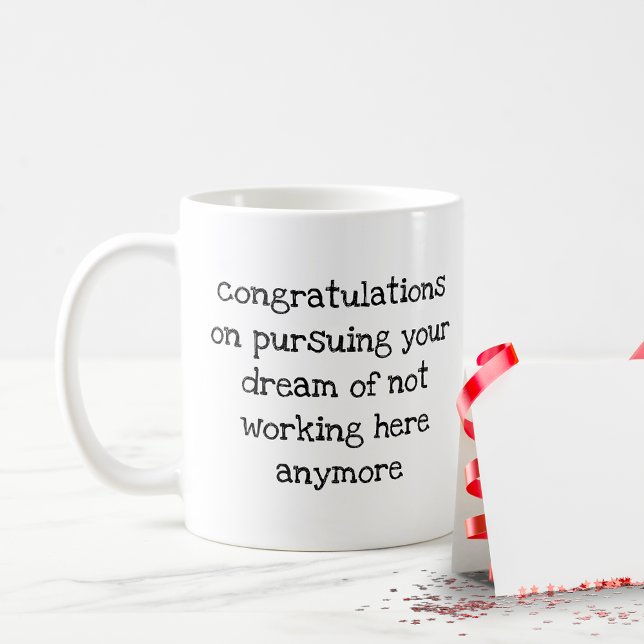 Funny Gift für Coworker Boss Verlassend Arbeit Job Kaffeetasse (Von Creator hochgeladen)