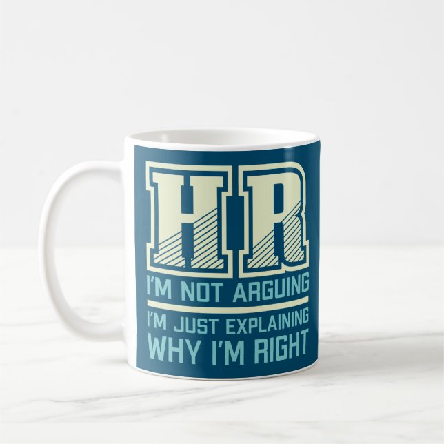 Funny Gift für HR Person | Mitarbeiter Kaffeetasse (Links)