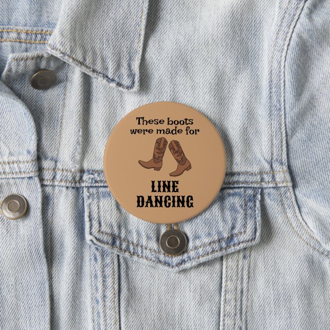 Funny Gift für Line Dancers Line Dancing Boots Button (Beispiel)