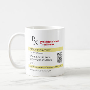 Funny Gift Idea for Nurse, Kaffee Lover - Rx Novel Kaffeetasse