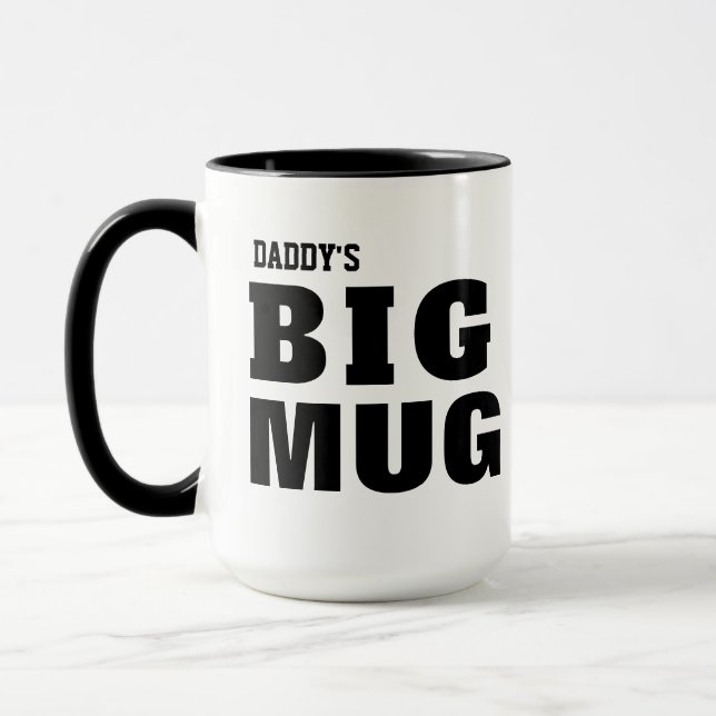 Funny Gift Idea für Vater, Personalisiert Daddy's  Tasse (Links)
