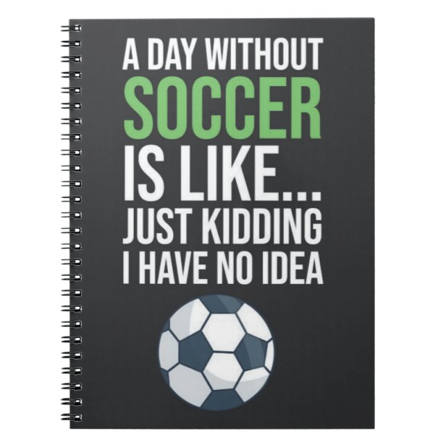 Funny Gift Ideas for Soccer Fans Athlete Sports Notizblock (Vorderseite)