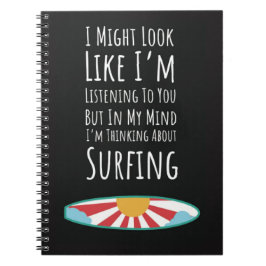 Funny Gift Ideas For Surfers Surfing Fun Joke Notizblock