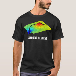 Funny Gift Idee für Data Scientist Gradient Descen T-Shirt